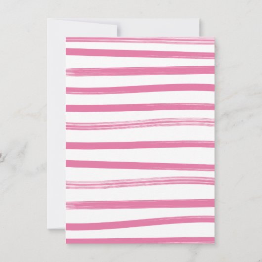 Preppy Pickleball Party Dink Girl Babydusche Einladung (Rückseite)