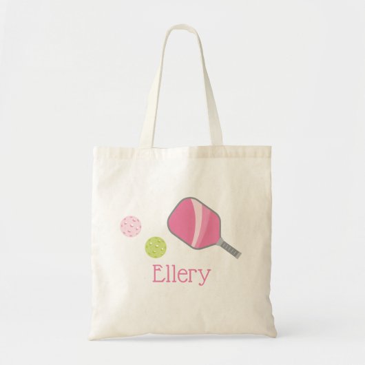 Preppy Pickleball Personalisiert Tote Bag Tragetasche (Vorne)