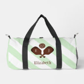 Preppy Pickleball Stripes Duffle Bag (Vorderseite)