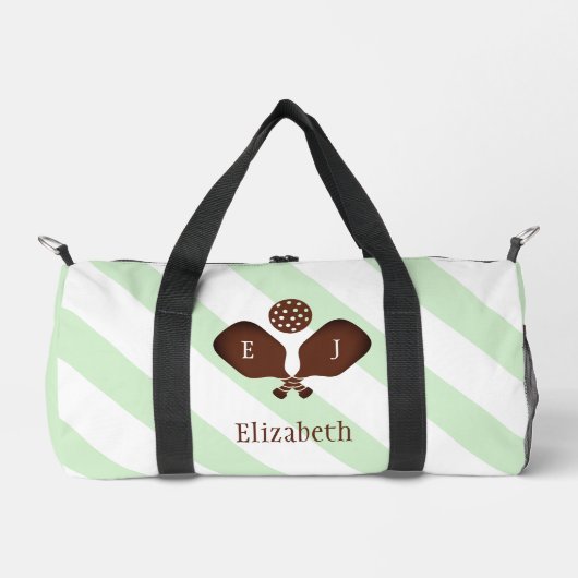Preppy Pickleball Stripes Duffle Bag (Vorderseite)