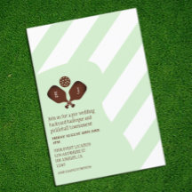 Preppy Pickleball Stripes Pre-Wedding Game