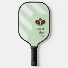 Preppy Pickleball Stripes Wedding Pickleball Schläger