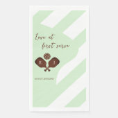 Preppy Pickleball Stripes Wedding Serviette (Vorderseite)