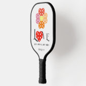 Preppy Pickleball Verlobung Wedding Brautparty Schläger (Links)