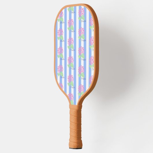 Preppy Piece rosa Logo Pickleball Schläger (Links)