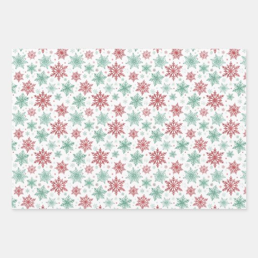 Preppy Pink and Green Christmas Holiday Pattern  Geschenkpapier Set (Vorderseite 2)