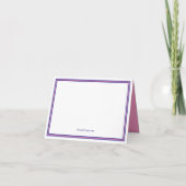 Preppy Pink and Navy Blue Simple Monogram (Rückseite)