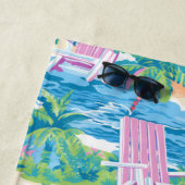 Preppy Pink Beach Chair | Beach House Strandtuch (Beispiel)