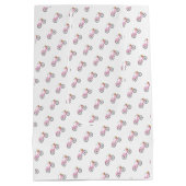 Preppy Pink Bicycle Summer Fun Vacation Mode Mittlere Geschenktüte (Rückseite)