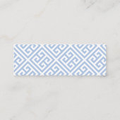 Preppy Pink & Blue Ginger Jar Wedding Website Card Mini Visitenkarte (Rückseite)