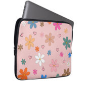 Preppy Pink Blume Herz Y2K Muster Laptopschutzhülle (Vorne Rechts)