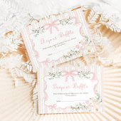 Preppy Pink Bow Albern Gänsestaucher-Windeln Begleitkarte