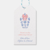 Preppy Pink Bow Ginger Jar Baby Girl Duft Gefallen Geschenkanhänger (Vorderseite)