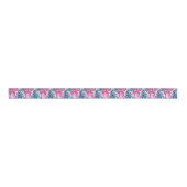 Preppy Pink Bows and Garland Weihnachten Ripsband (Vorderseite)