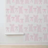Preppy Pink Bows Coquette Pink Kinderzimmer
