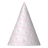 Preppy Pink Bows Trellis Erster Geburtstag Ribbone Partyhütchen (Links)