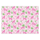 Preppy Pink Cheetah Tischdecke (Vorderseite (Horizontal))