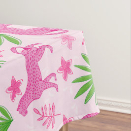 Preppy Pink Cheetah Tischdecke