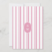 Preppy Pink Chic Wedding Weekend Itinerary Card Einladung (Rückseite)