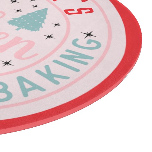 Preppy Pink Christmas Custom Kitchen Schneidebrett (Ecke)