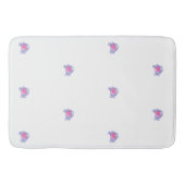 Preppy Pink Crab Badematte (Vorderseite)