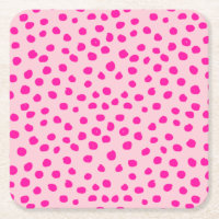 Preppy Pink Dots Moderne Animal Print Spots