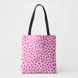 Preppy Pink Dots Moderne Animal Print Spots Tasche