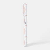 Preppy Pink Floral Stripe iPhone 16 Fall iPhone 16 Hülle (Linke Seite)