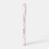 Preppy Pink Floral Stripe iPhone 16 Fall iPhone 16 Hülle (Rechte Seite)
