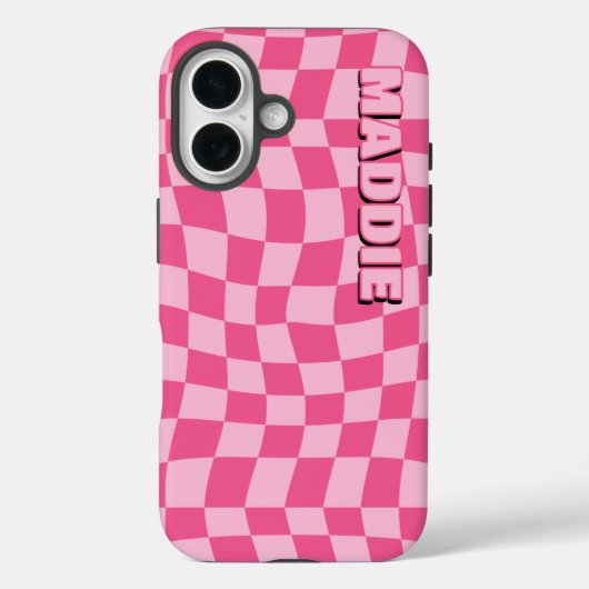 Preppy Pink Geometric Case-Mate iPhone Hülle (Rückseite)