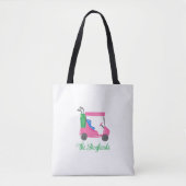 Preppy Pink Golf Cart Personalisiert Tasche (Vorderseite)