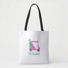 Preppy Pink Golf Cart Personalisiert Tasche