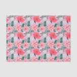 Preppy Pink & Green Christmas Poinsettias Seidenpapier<br><div class="desc">PreppyPrint.com - Feiern Sie Weihnachten im Stil! Fügen Sie Ihre personalisierte Touch hinzu. Übertragen Sie dieses Design auch auf die Produkte Ihrer Wahl! Bitte besuchen Sie meinen Designer-Shop,  PreppyPrint.com,  um die Dinge zu koordinieren.</div>