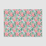 Preppy Pink & Green Christmas Poinsettias Seidenpapier<br><div class="desc">PreppyPrint.com - Feiern Sie Weihnachten im Stil! Fügen Sie Ihre personalisierte Touch hinzu. Übertragen Sie dieses Design auch auf die Produkte Ihrer Wahl! Bitte besuchen Sie meinen Designer-Shop,  PreppyPrint.com,  um die Dinge zu koordinieren.</div>