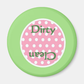 Preppy Pink & Green Clean/Dirty Geschirrspüler Mag Magnet