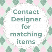 Preppy Pink Green Golf Cart Baby Girl Duft Gefalle Runder Aufkleber