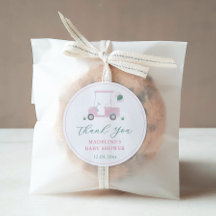 Preppy Pink Green Golf Cart Baby Girl Duft Gefalle