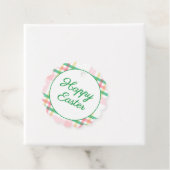 Preppy Pink & Green Kariert Happy Oster Geschenkanhänger (Beispiel)