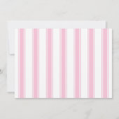 Preppy Pink Green Monogram Welcome Baby Girl Foto Ankündigung (Rückseite)