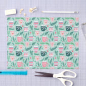 Preppy Pink & Green Weihnachten Tasse Seidenpapier (Handwerk)