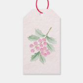 Preppy Pink Ice Skate Christmas gift tag Geschenkanhänger (Rückseite)