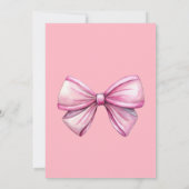 Preppy pink Kleidung auf einer Linie Mädchen Babyd Einladung (Rückseite)