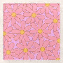 Preppy Pink Lila Floral Einfaches Muster Blume