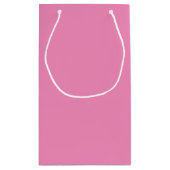 Preppy Pink Mod Retro Solide Zeitlos Kleine Geschenktüte (Rückseite)