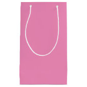 Preppy Pink Mod Retro Solide Zeitlos Kleine Geschenktüte (Vorderseite)