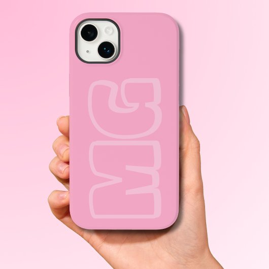 Preppy Pink Monogram Case-Mate iPhone Hülle