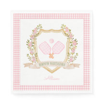 Preppy Pink Pickle Ball | Happy Birthday