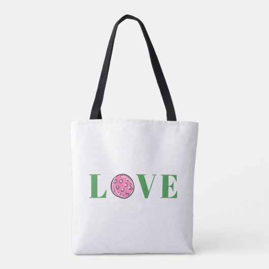 Preppy Pink Pickleball-Liebe Tasche (Rückseite)