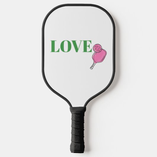 Preppy Pink Pickleball Paddle Ball Liebe (Rückseite)