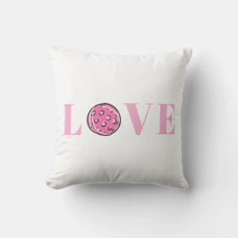 Preppy Pink Pickleball Pink Liebe Kissen